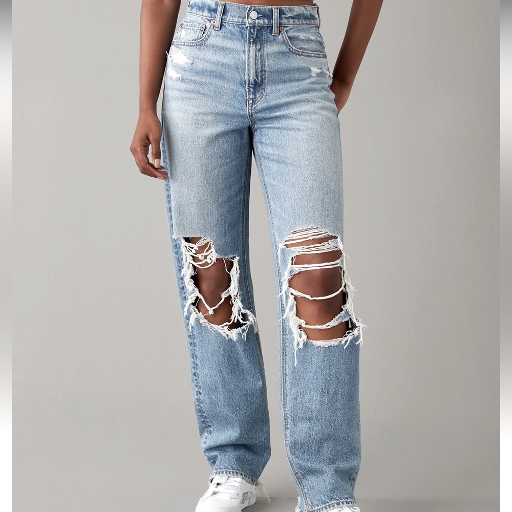 NWT AE Strigid highest rise baggie straight